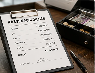 Vormelo Schicht- und Kassenabschluss